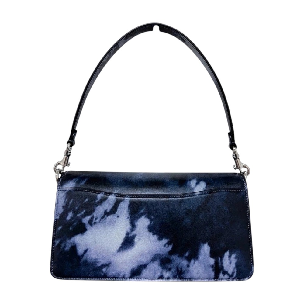 Coach Tabby Shoulder Bag 26 Tie-Dye Print Navy Leather Crossbody CU082 - Picture 5 of 9